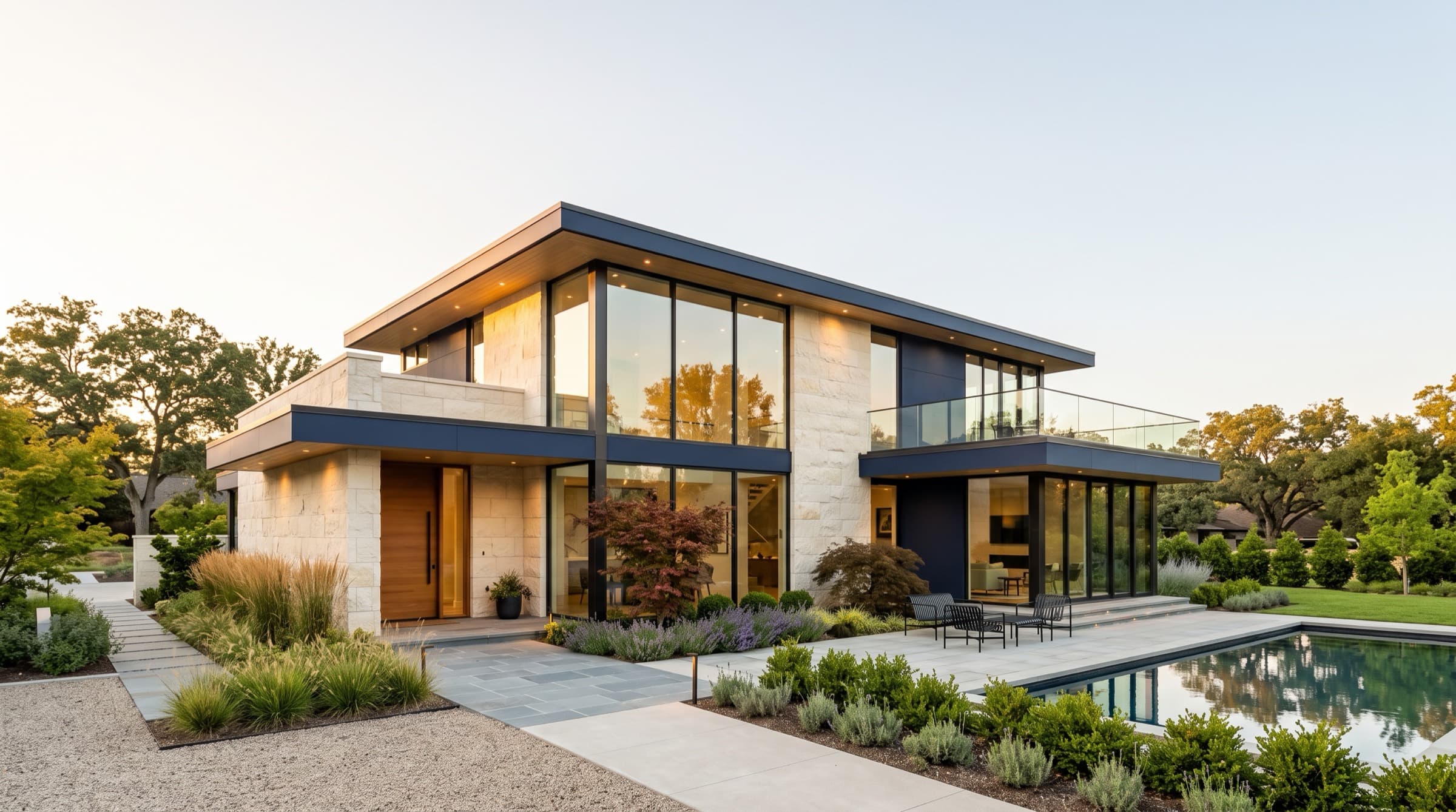Private residence protected by discreet high-definition cameras